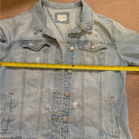 Wax Jeans Women’s Distressed Trucker Jacket - Picture 8 of 9